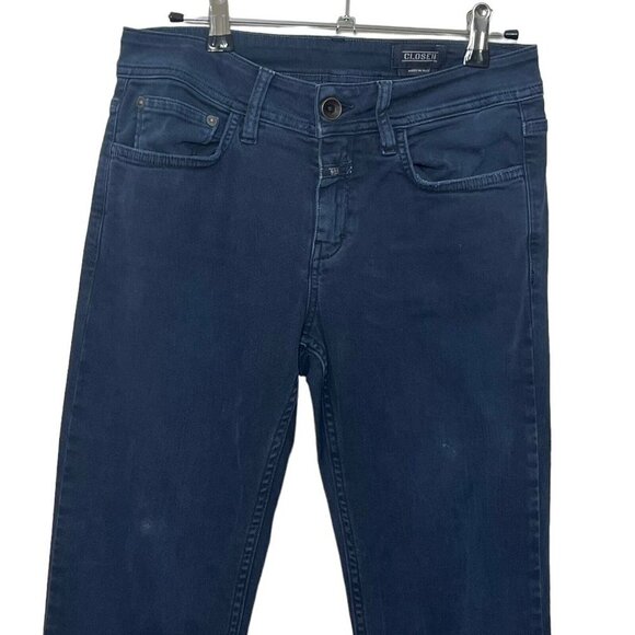 Closed Cropped Baker Slim Jeans Indigo Blue Mid Rise Women’s Size 26 - Picture 3 of 14